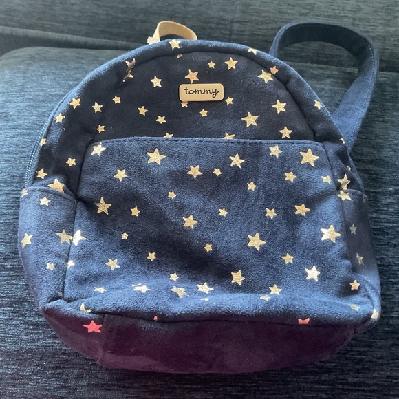 Tommy Hilfiger Suede Gold Stars Backpack - Picture 1 of 4
